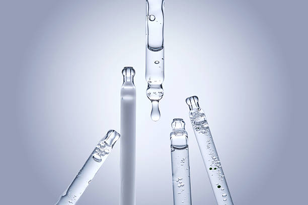 istock Five different droppers with facial serum. 2218528894