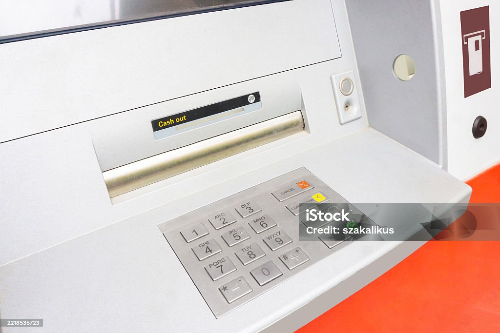Atm Mainframe Computer Atm Machine Interface Modern Automated Banking Device Keypad Secure ...