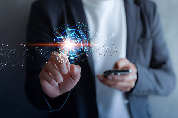 istock Digital transformation technology strategy, IoT, internet of things. transformation of ideas and the adoption of technology in business in the digital age, enhancing global business capabilities. Ai. 2218536287