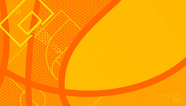 latar belakang bola basket - bola basket olahraga tim ilustrasi stok