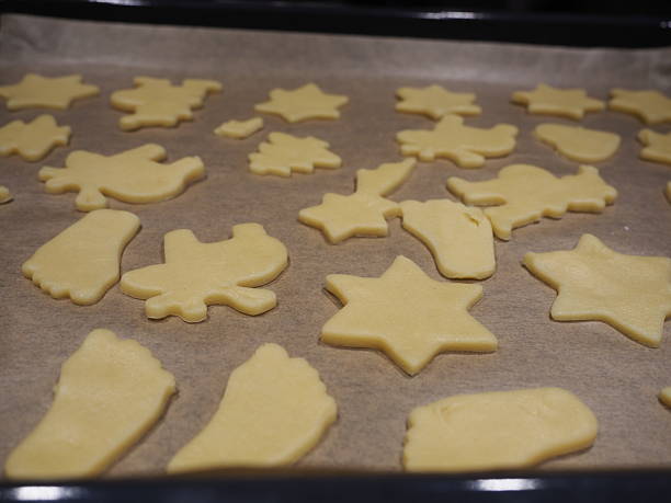 istock Baking cookies for Christmas with children 2218540083
