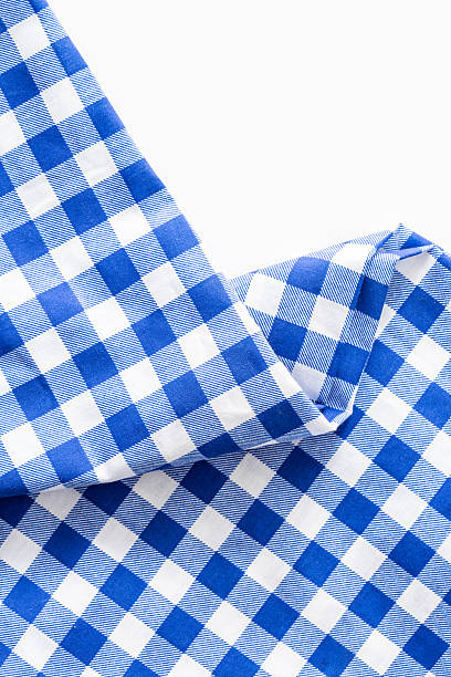 istock Blue and White Checkered Cloth Pattern for Textiles and Crafts 2218547370