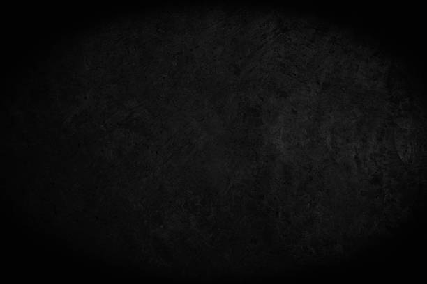 istock Close up retro plain dark black cement concrete wall background texture for show or advertise or promote product and content on display. Color old concrete wall design vintage grunge element blank. 2218549696