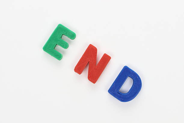 istock Colorful letters signifying the end, a visual cue for a new beginning. 2218554975
