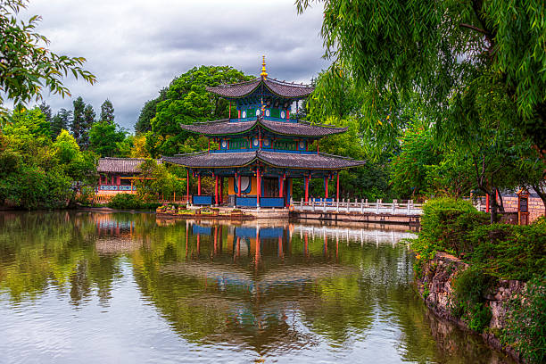 istock Black Dragon Pool Park in Lijiang, Yunnan, China 2218564019