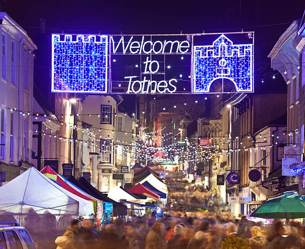istock Late night shopping in Totnes 2218567710