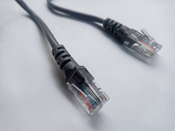 istock A coil of an Internet network cable for data transmission on a white background. Patch cord for LAN cable. 2218568264