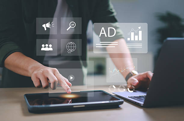 istock Advertising and digital marketing analytics concepts for ad performance dashboards, providing insights into customer engagement, social media strategy, audience targeting, and ROI measurement. 2218581768