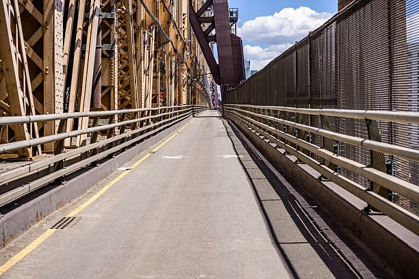 istock Queensboro Bridge pedestrian path in NYC. 2218586617