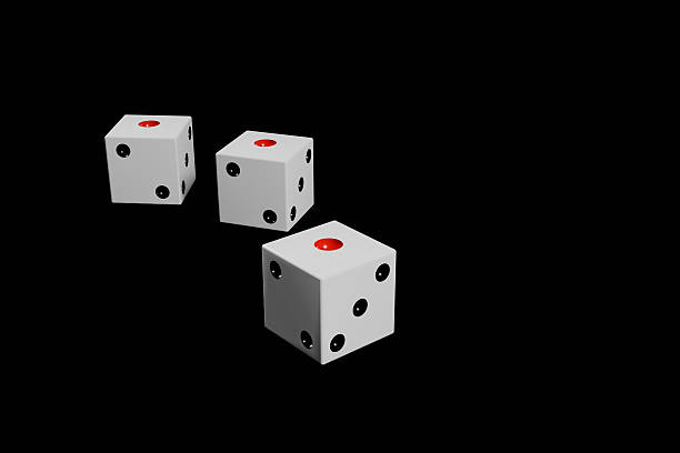 istock Three dice with the number 1 coming up 2218600696