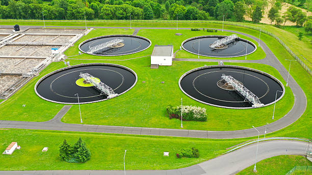 istock Sewage treatment plant. 2218601187