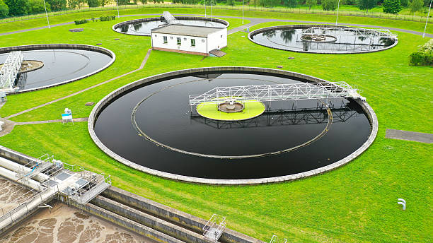 istock Sewage treatment plant. 2218601191