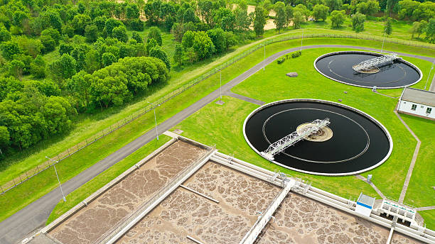 istock Sewage treatment plant. 2218601226