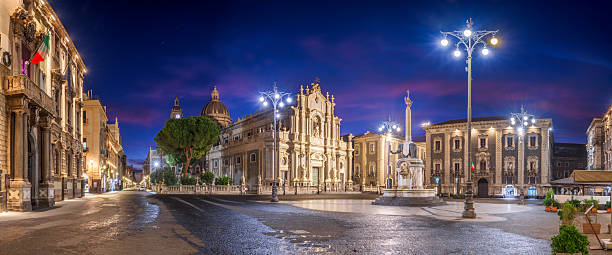 istock Catania, Sicily, Italy from Piazza Del Duomo at dawn. 2218606922