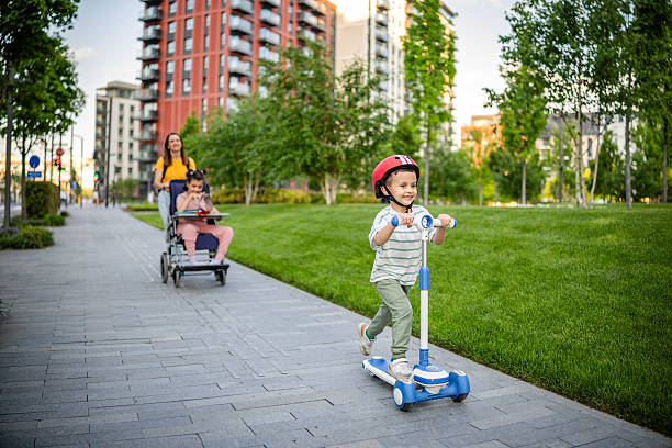istock Family in Motion Through the City 2218611067