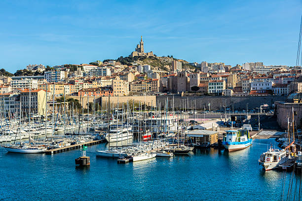 istock Marseille  Vieux Port with cathedral 2218616406