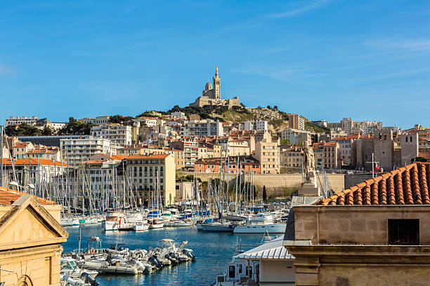 istock Marseille  Vieux Port with cathedral 2218616418