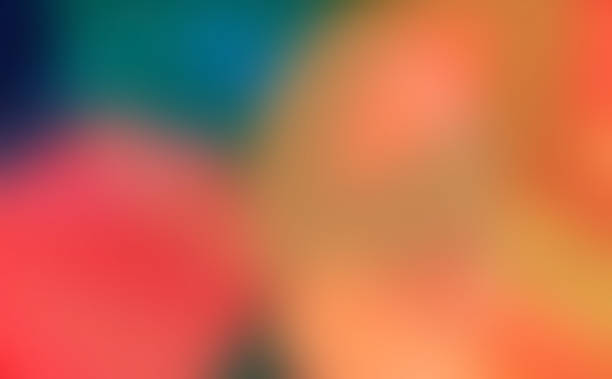 Abstract Blurred Gradient Peach Pink and Blue Color for Background and wallpaper