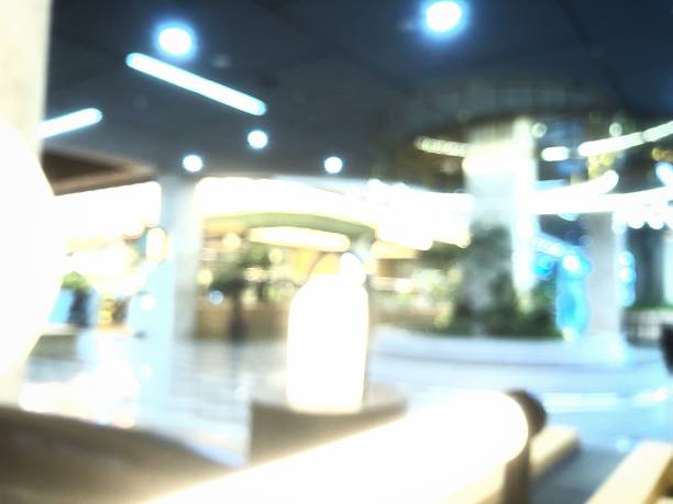 istock Blurred bright lights and interior architecture, creating a vibrant, abstract background. 2218622563