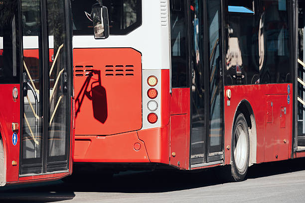 istock Bus for public transportation on city streets. 2218623686