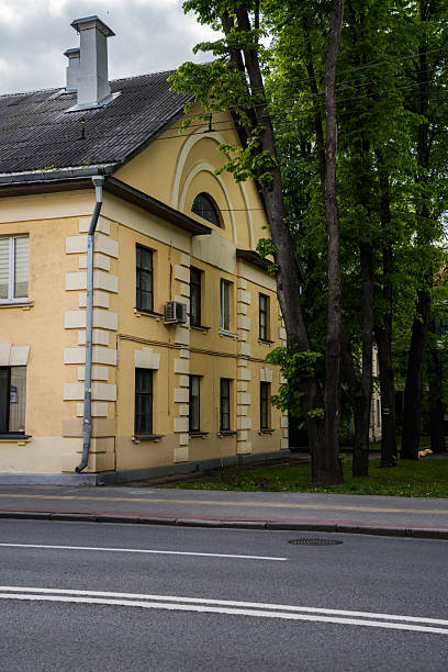 istock The old yellow building in Osmolovka district, Minsk 2218625662