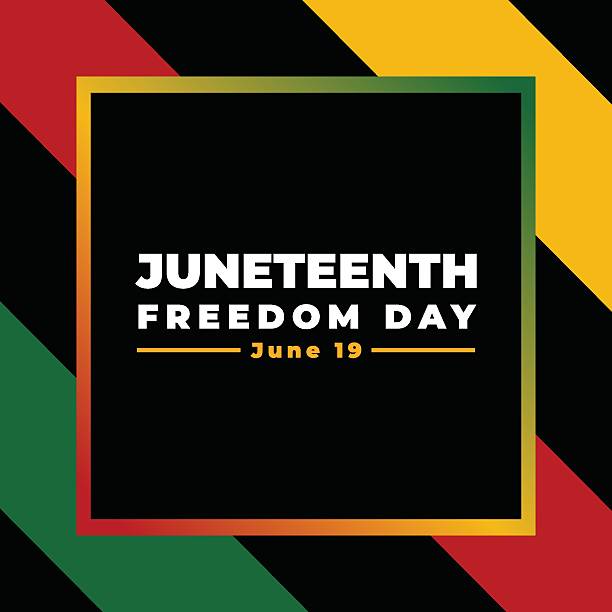Juneteenth Freedom Day Background design. Poster or banner with Juneteenth and copy space. 19 June. Vector Illustration Juneteenth Freedom Day Background design. Poster or banner with Juneteenth and copy space. 19 June. Vector Illustration juneteenth stock illustrations