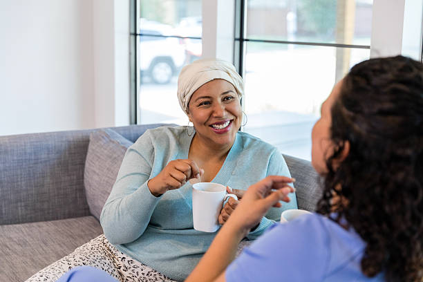 istock Two Women Enjoying Coffee Together, Casual Conversation 2218644245