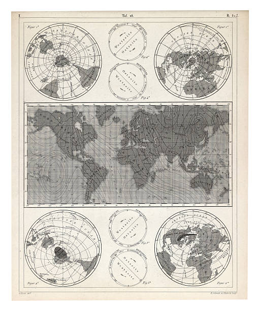 istock Climate and Weather Charts Engraving Antique Illustration, Published 1851 2218650313