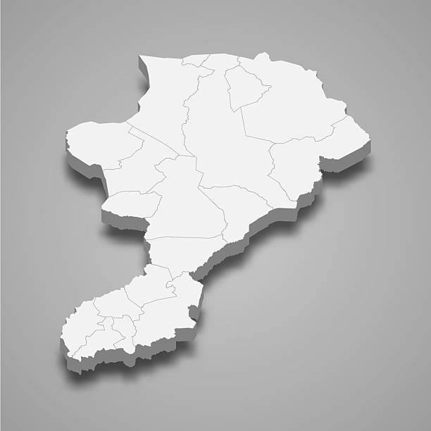 istock 3d isometric map of Intibuca is a province of Honduras 2218652308