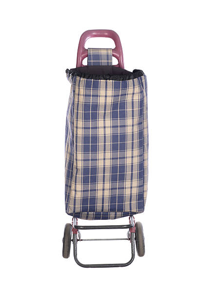 istock old shopping bag on wheels isolated on white background 2218654323