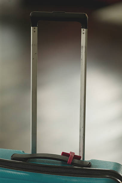 istock Detailing of Luggage Handle Featuring a Convenient Telescopic Grip Design 2218658499