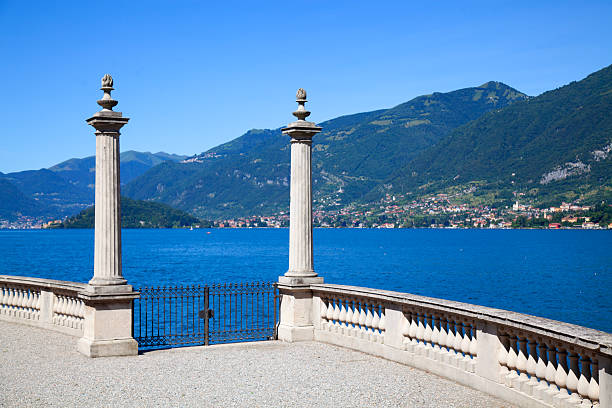 Italy Lake Como , Bellagio village  water taxi stop