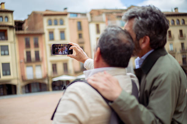 istock Senior couple sightseeing around the city 2218663644