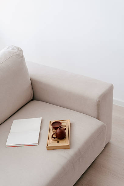 istock Cozy minimalist living room with soft upholstery and elegant decor elements 2218668227
