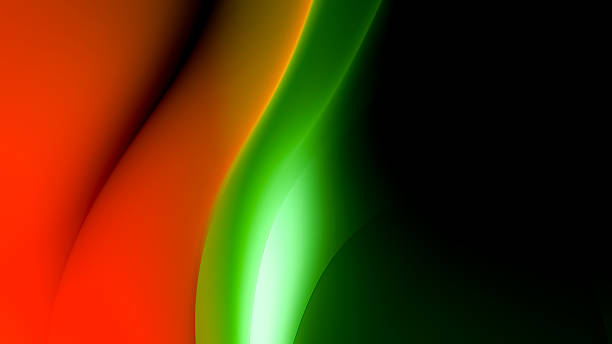 istock Abstract background with flowing red, green, and orange gradients creating a dynamic and vibrant modern design 2218671273