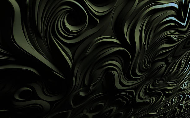 istock Abstract dark organic flowing shapes background with subtle green and grey tones 2218671480