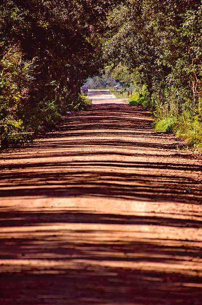 A red dirt road is pictured, Oct. 9, 2021, in Irvington, Alabama. Irvington is an unincorporated community situated along Highway 90 near the Alabama-Mississippi state line.