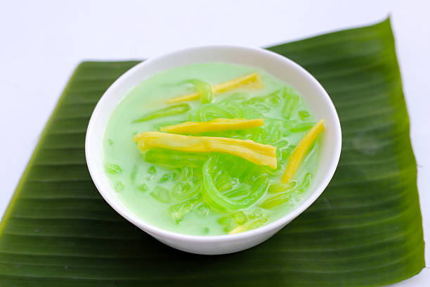 istock Rice noodles dessert with coconut milk cream 2218676463