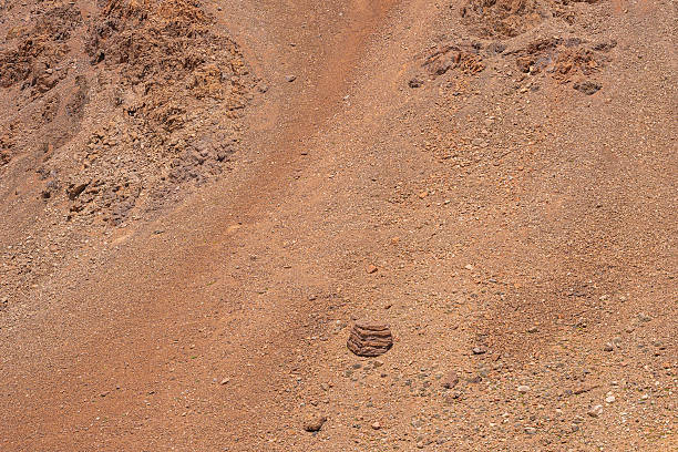 A red desert-like hill at a mountain