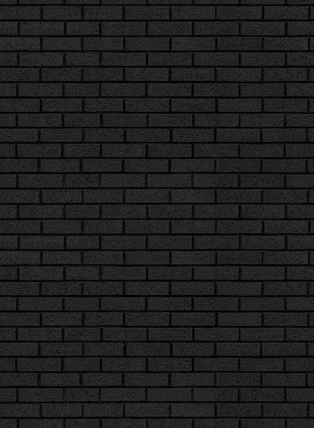 istock Black brick wall background texture pattern – Dark brickwall at night as a seamless wallpaper backdrop 2218685346