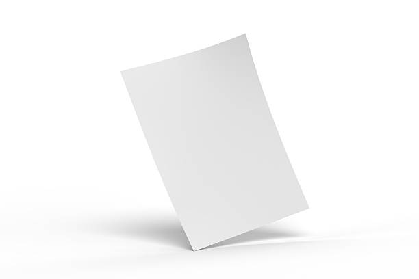 istock 3D realistic blank A4 format paper flyer mockup isolated. Sheet design template for presentation poster, newspaper, flyer, brochure, cover, magazine, card, paper note, postcard, letter or invitation 2218692114