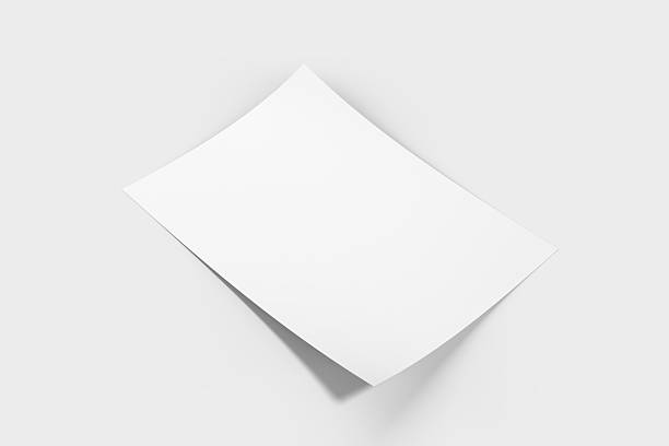 istock 3D realistic blank A4 format paper flyer mockup isolated. Sheet design template for presentation poster, newspaper, flyer, brochure, cover, magazine, card, paper note, postcard, letter or invitation 2218692133