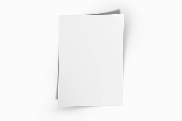 istock 3D realistic blank A4 format paper flyer mockup isolated. Sheet design template for presentation poster, newspaper, flyer, brochure, cover, magazine, card, paper note, postcard, letter or invitation 2218692141