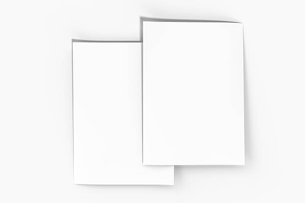istock 3D realistic blank A4 format paper flyer mockup isolated. Sheet design template for presentation poster, newspaper, flyer, brochure, cover, magazine, card, paper note, postcard, letter or invitation 2218692143