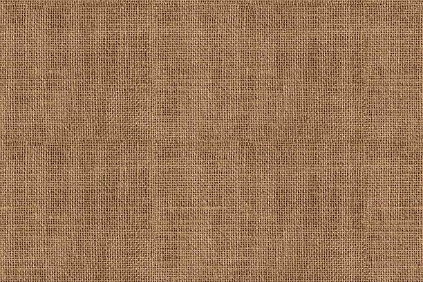 istock Brown linen fabric seamless background texture - natural textile sack cloth pattern 2218694495