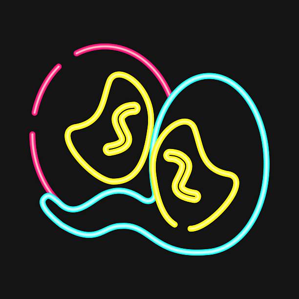 istock Icon gemini the twins. Zodiac horoscope elements. Icon in neon style. 2218700442