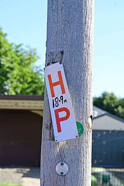 istock Red and white HP sign 2218703733
