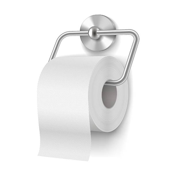 istock Realistic Illustration of WallMounted Toilet Paper Holder 2218704976