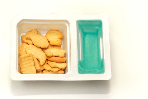animal shaped biscuits with bubblegum dipping sauce