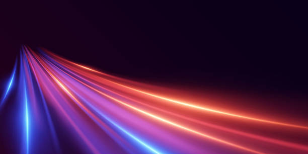 istock Colorful glowing light lines, with motion effect and futuristic speed lines. 2218728617
